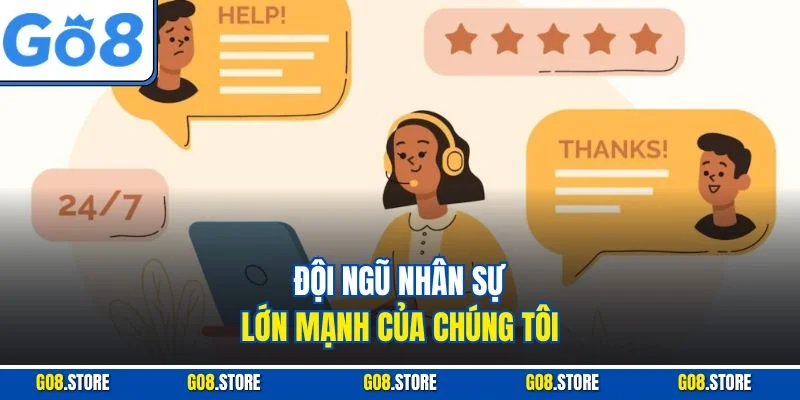 Đội ngũ nhân sự lớn mạnh của chúng tôi